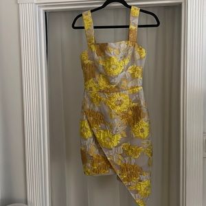 Elliatt marigold abundance mini dress